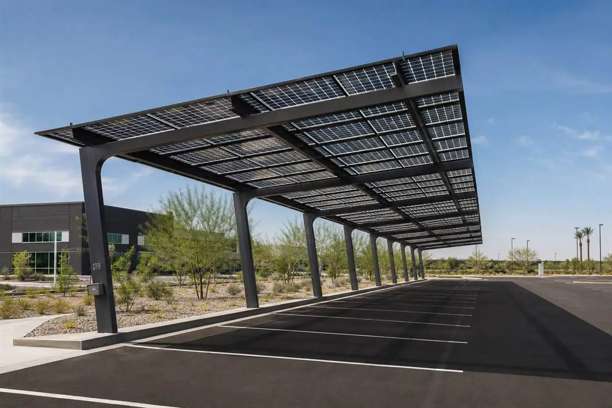 University Plaza Carport — Commercial solar installation in Cádiz, ES